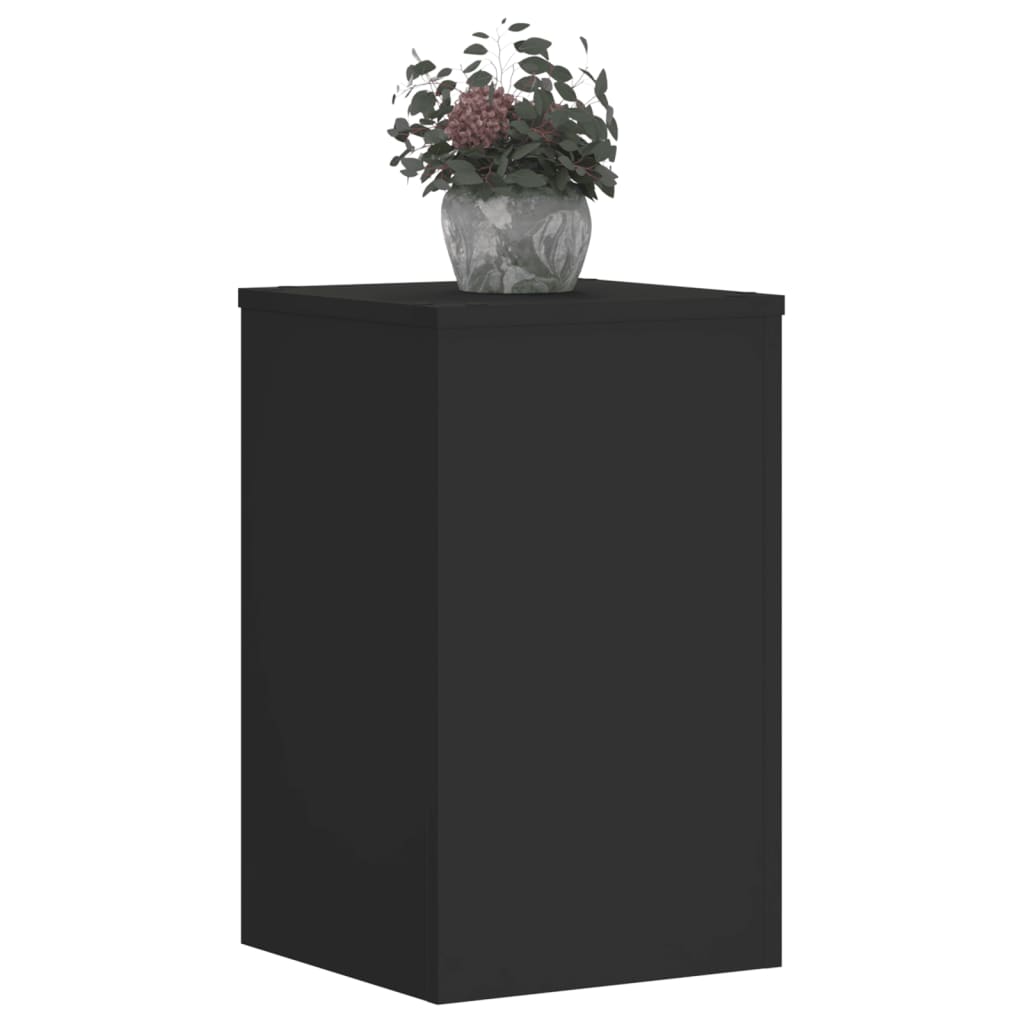 Vidaxx supports pour plantes 2 pcs 30x30x50 cm bois traité noir