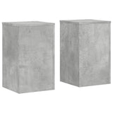 Vidaxx supports pour plantes 2 pcs 30x30x50 cm bois d'ingénierie béton gris