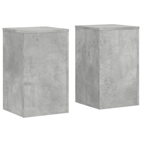 Vidaxx supports pour plantes 2 pcs 30x30x50 cm bois d'ingénierie béton gris