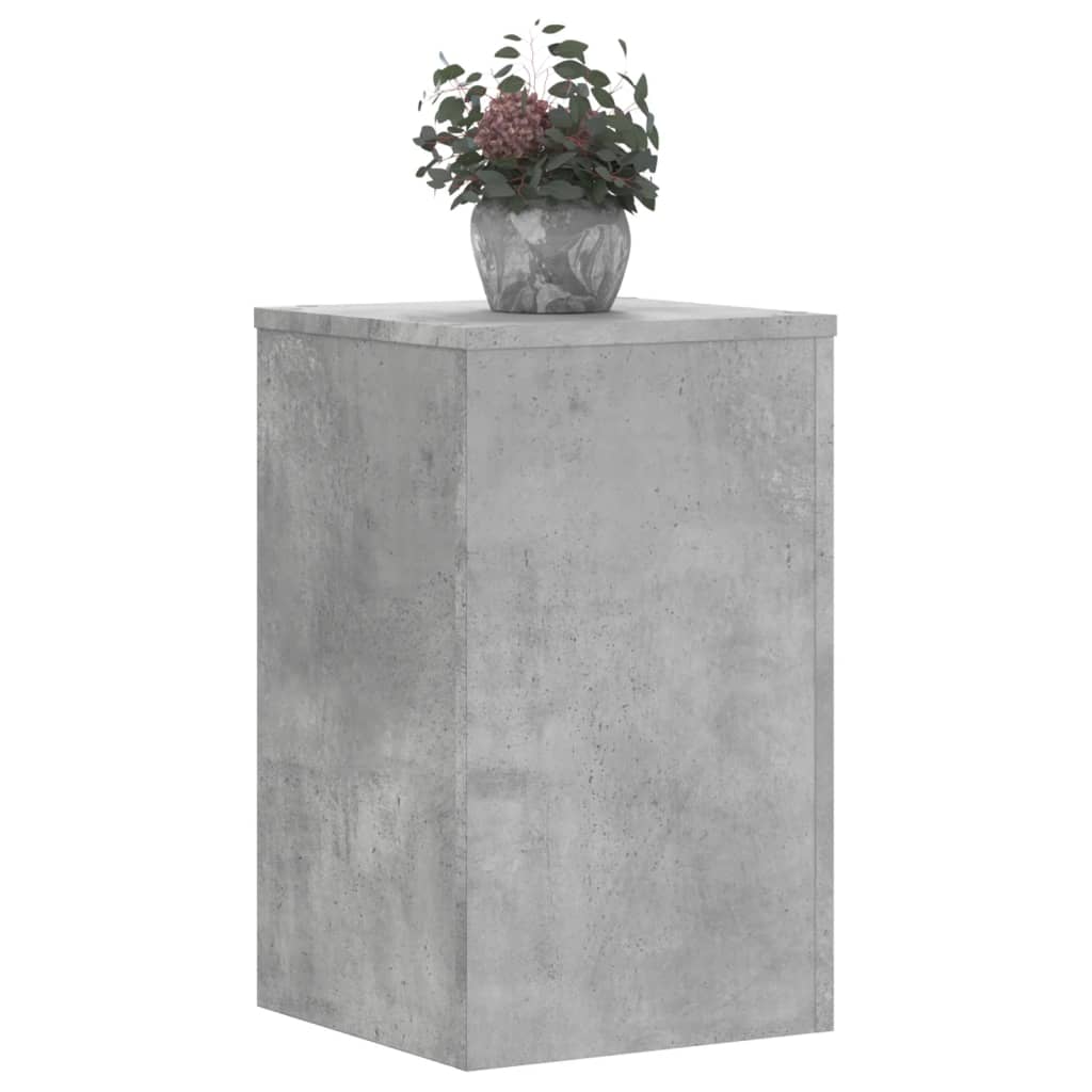 Vidaxx supports pour plantes 2 pcs 30x30x50 cm bois d'ingénierie béton gris