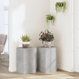 Vidaxx supports pour plantes 2 pcs 30x30x50 cm bois d'ingénierie béton gris