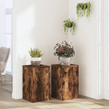 Vidaxx supports pour plantes 2 pcs 30x30x50 cm bois traité chêne fumé
