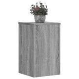 Vidaxxl supports pour plantes 2 pcs 30x30x50 cm bois d'ingénierie gris sonoma
