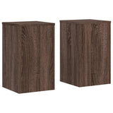 Vidaxx supports pour plantes 2 pcs 30x30x50 cm bois d'ingénierie chêne brun