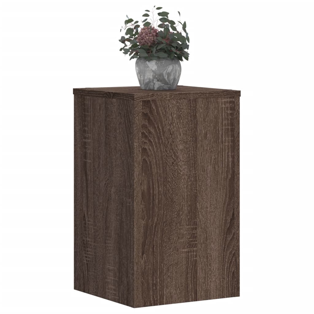 Vidaxx supports pour plantes 2 pcs 30x30x50 cm bois d'ingénierie chêne brun