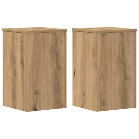 Vidaxx porte-plantes 2 pcs 30x30x50 cm bois chêne artisanal