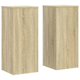 VidaXL supports pour plantes 2 pcs 30x30x70 cm bois d'ingénierie chêne sonoma