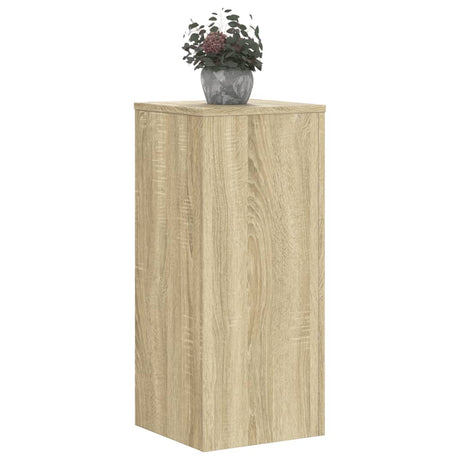 VidaXL supports pour plantes 2 pcs 30x30x70 cm bois d'ingénierie chêne sonoma