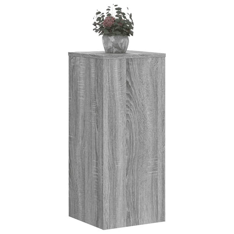 Vidaxx supports pour plantes 2 pcs 30x30x70 cm bois d'ingénierie gris sonoma
