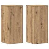 Vidaxx porte-plantes 2 pcs 30x30x70 cm bois chêne artisanal