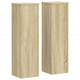 Vidaxx supports pour plantes 2 pcs 17x17x60 cm bois d'ingénierie chêne sonoma