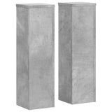 Vidaxx supports pour plantes 2 pcs 17x17x60 cm bois d'ingénierie béton gris