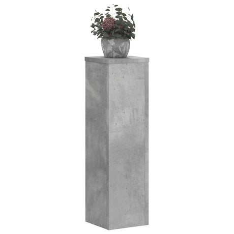 Vidaxx supports pour plantes 2 pcs 17x17x60 cm bois d'ingénierie béton gris