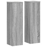 VidaXL supports pour plantes 2 pcs 17x17x60 cm bois d'ingénierie gris sonoma