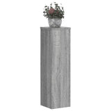 VidaXL supports pour plantes 2 pcs 17x17x60 cm bois d'ingénierie gris sonoma
