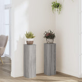 VidaXL supports pour plantes 2 pcs 17x17x60 cm bois d'ingénierie gris sonoma