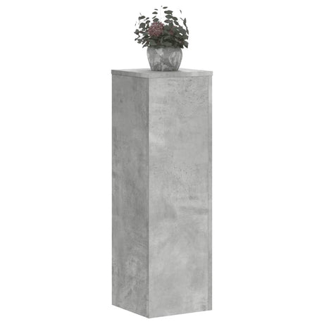 Vidaxx supports pour plantes 2 pcs 25x25x80 cm bois d'ingénierie béton gris