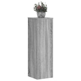 Vidaxxl supports pour plantes 2 pcs 25x25x80 cm bois d'ingénierie gris sonoma