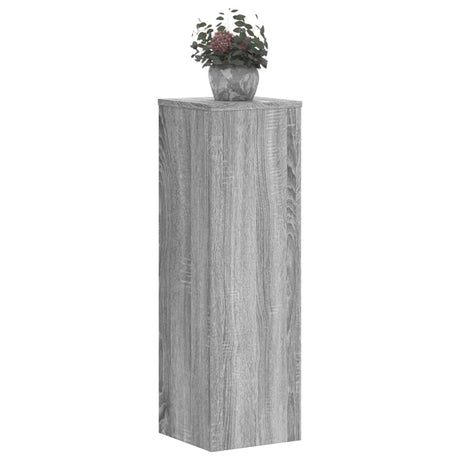 Vidaxxl supports pour plantes 2 pcs 25x25x80 cm bois d'ingénierie gris sonoma