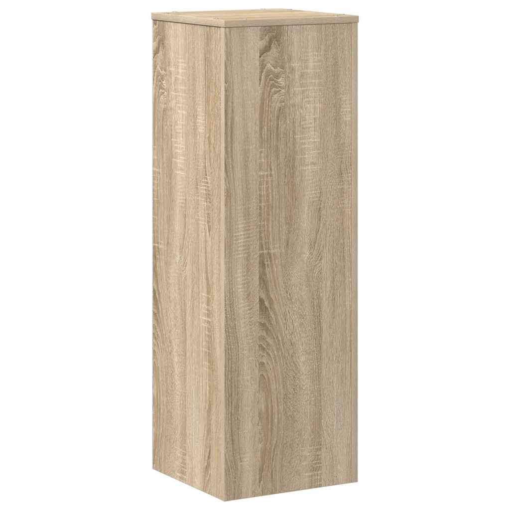 VidaXL Support pour plantes 33x33x100 cm en bois d'ingénierie chêne sonoma coloré