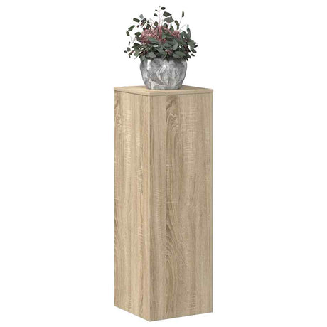 VidaXL Support pour plantes 33x33x100 cm en bois d'ingénierie chêne sonoma coloré