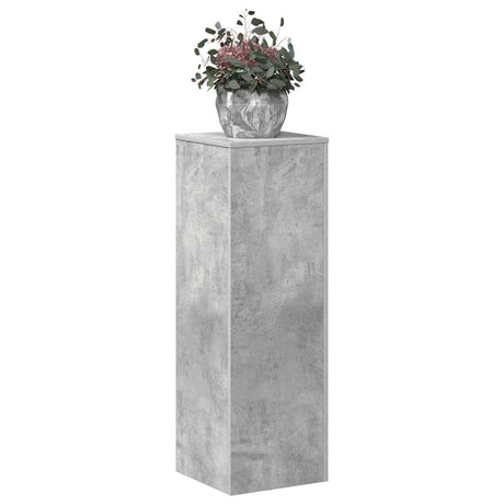 Vidaxx support pour plantes 33x33x100 cm bois d'ingénierie béton gris
