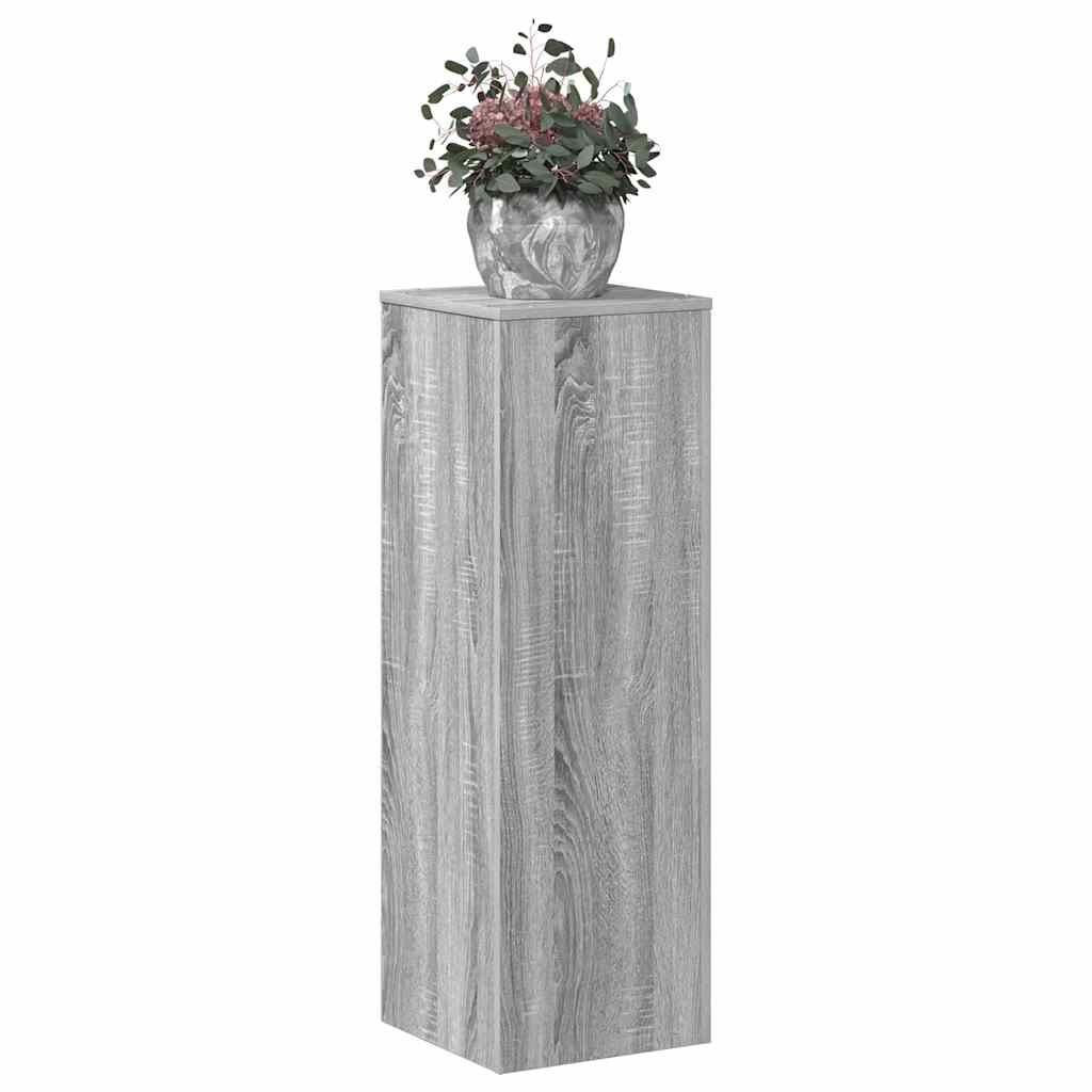 Vidaxx support pour plantes 33x33x100 cm bois d'ingénierie chêne sonoma gris
