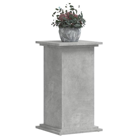 Vidaxxl support pour plantes 33x33x60 cm dérivé du bois béton gris