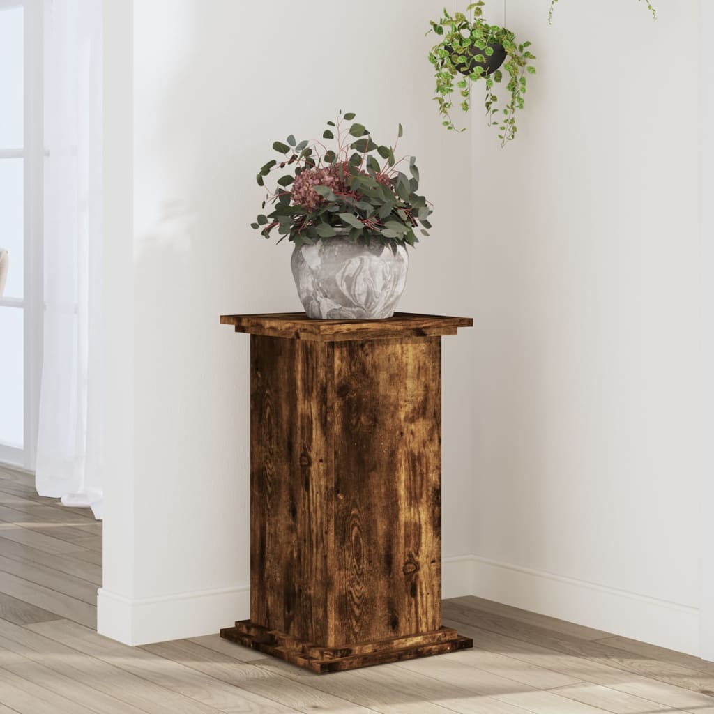 Vidaxx support pour plantes 33x33x60 cm bois d'ingénierie, chêne fumé