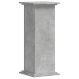 Vidaxxl support pour plantes 33x33x80 cm dérivé du bois béton gris