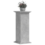 Vidaxxl support pour plantes 33x33x80 cm dérivé du bois béton gris