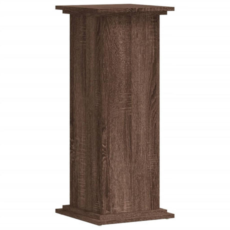 Vidaxx support pour plantes 33x33x80 cm bois d'ingénierie chêne brun