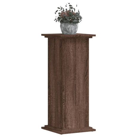 Vidaxx support pour plantes 33x33x80 cm bois d'ingénierie chêne brun