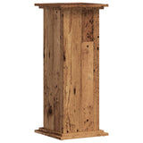VidaXL Support pour plantes 33x33x80 cm en bois d'ingénierie, couleur bois ancien