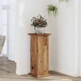 VidaXL Support pour plantes 33x33x80 cm en bois d'ingénierie, couleur bois ancien