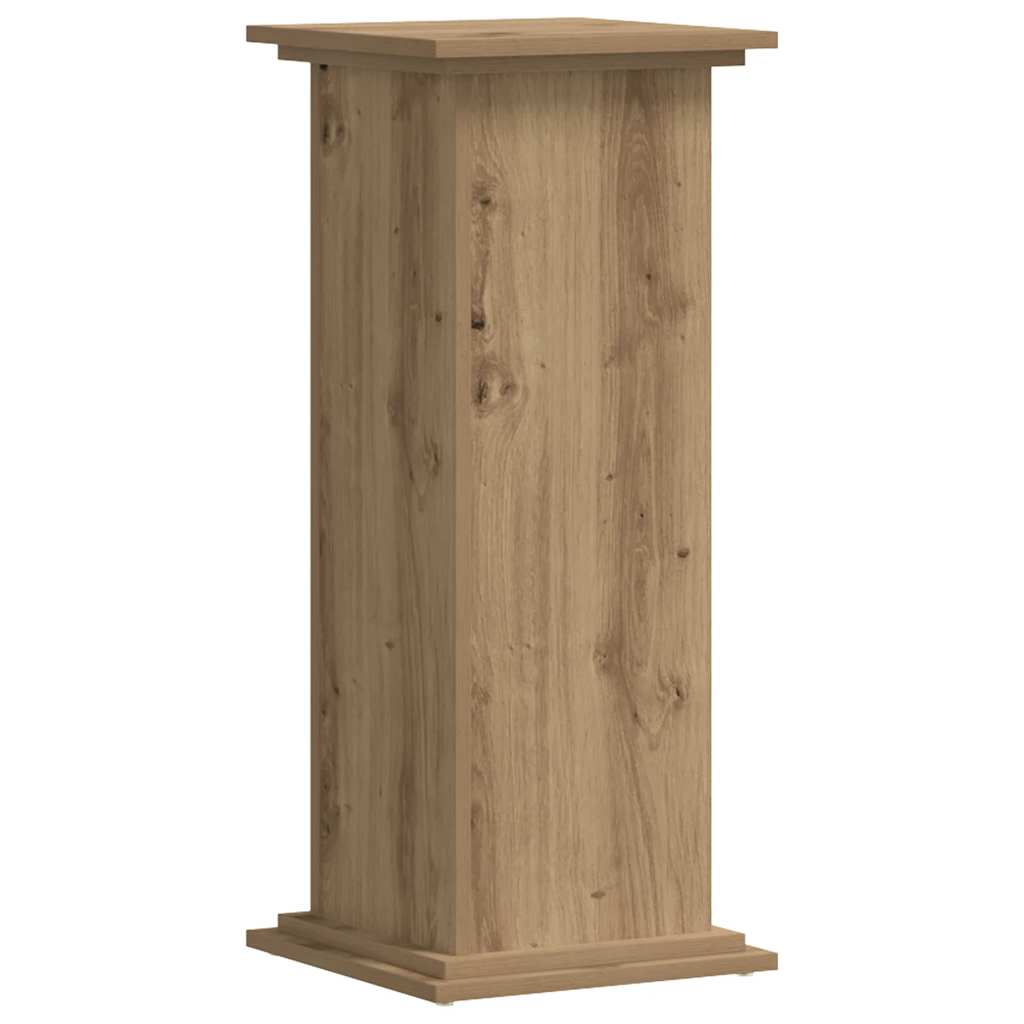 VidaXL Support pour plantes 33x33x80 cm en bois travaillé, couleur chêne artisanal