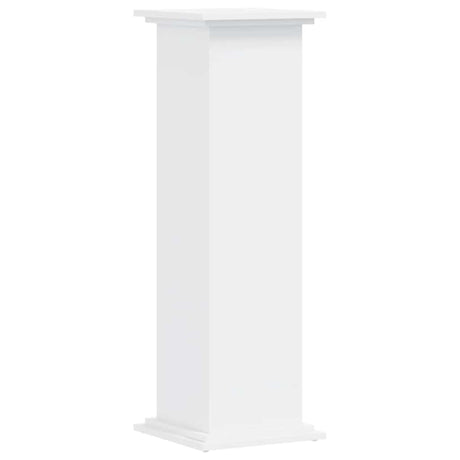 VidaXL Support pour plantes 33x33x100 cm bois d'ingénierie blanc