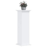 VidaXL Support pour plantes 33x33x100 cm bois d'ingénierie blanc