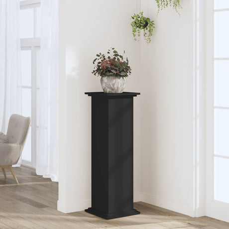 Vidaxx support pour plantes 33x33x100 cm bois traité noir