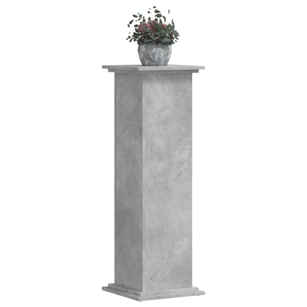 Vidaxx support pour plantes 33x33x100 cm bois d'ingénierie béton gris