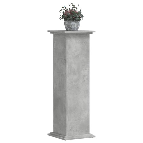Vidaxx support pour plantes 33x33x100 cm bois d'ingénierie béton gris