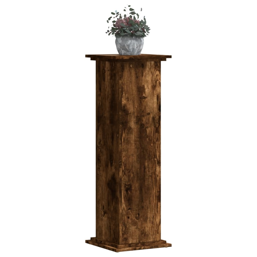 Vidaxx support pour plantes 33x33x100 cm bois traité, chêne fumé