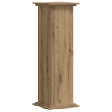 Support à plantes Vidaxx 33x33x100 cm en bois travaillé, chêne artisanal