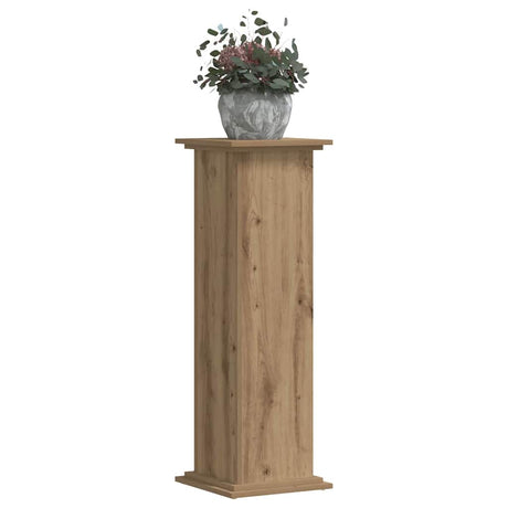 Support à plantes Vidaxx 33x33x100 cm en bois travaillé, chêne artisanal