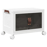 Vidaxx boîte de rangement empilable à roulettes 28 l 48,5x29,5x33 cm