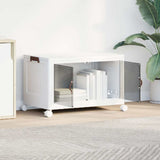 Vidaxx boîte de rangement empilable avec roulettes 75 l 64x40x41 cm