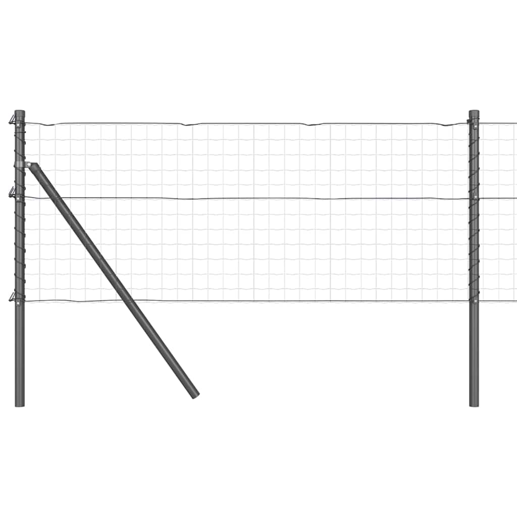 Vidaxl poteau de clôture 26 pcs gris 3,2 x 3,2 x 100 cm