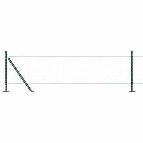 Vidaxl poteau de clôture 26 pcs gris 3,2 x 3,2 x 50 cm