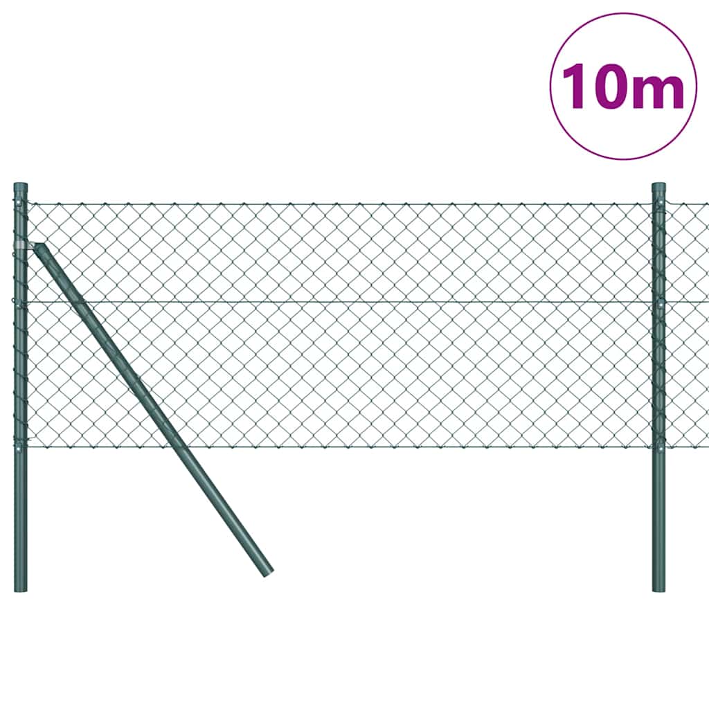 Poteau de clôture Vidaxl vert 10 x 0,4 m (maille 40 x 40 mm)