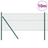 Poteau de clôture Vidaxl vert 10 x 0,8 m (maille 40 x 40 mm)